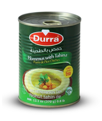 Houmous au tahini, boîte de 370 gr 24p 