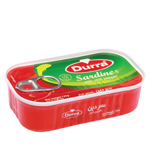 Sardines à l'huile végétale 125g au piment 48p