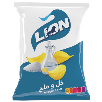 Lion Salt and Vinegar Chips 15p 90gr 