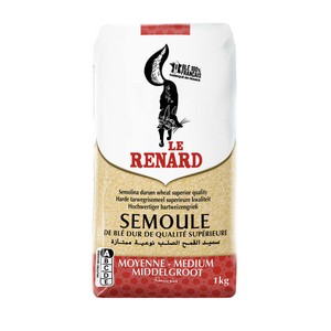 Le Renard Semoule De Blé Dur Qualité Supérieure Moyenne 1Kg 12p